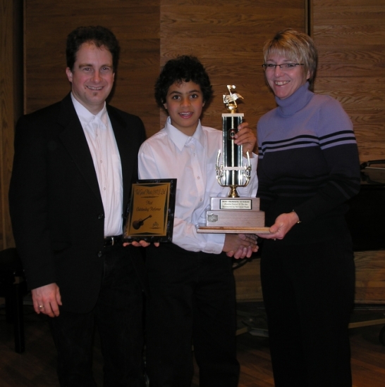 Paul, Nabil, Linda, and Trophy